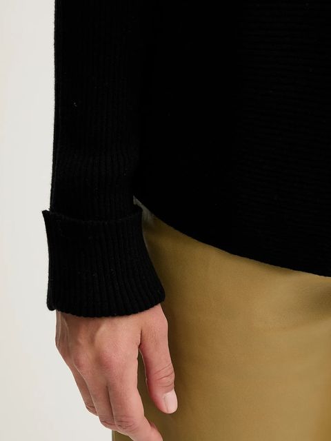 United Colors of Benetton sweter z dodatkiem wełny damski kolor czarny 1Y6SD10CH