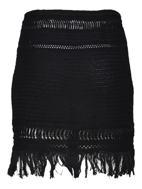 MARANT ÉTOILE Ardena crochet-knit mini skirt - Black - zdjęcie produktu nr 2