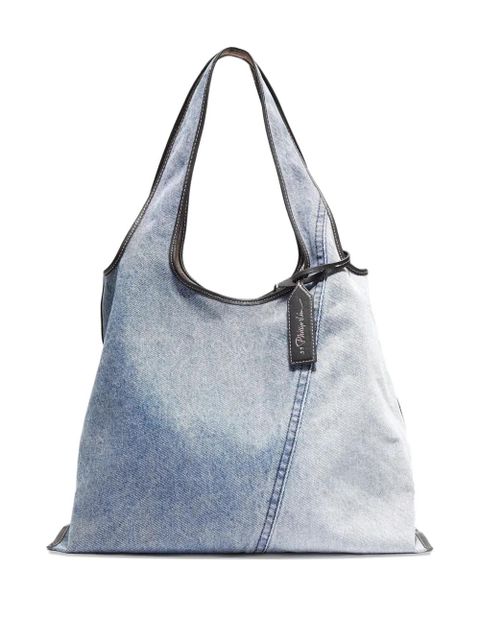 3.1 Phillip Lim Market denim tote bag - Blue - zdjęcie produktu nr 2