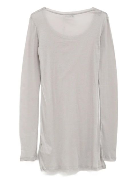 Gimaguas Bahmon scoop-neck long-sleeve mini dress - Grey - zdjęcie produktu nr 2