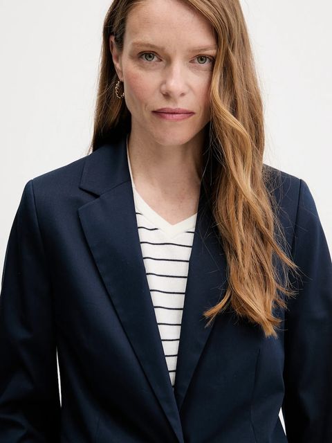 Tommy Hilfiger marynarka kolor granatowy jednorzędowa gładka WW0WW47179