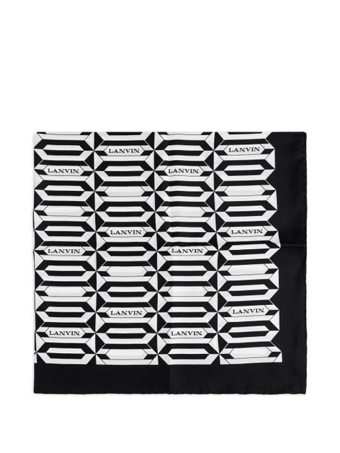 Lanvin geometric-print scarf - White - zdjęcie produktu nr 1