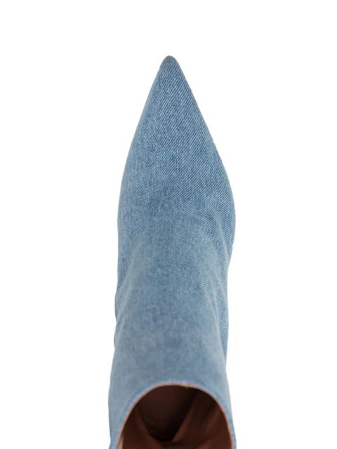 Amina Muaddi Giorgia 100mm ankle boots - Blue