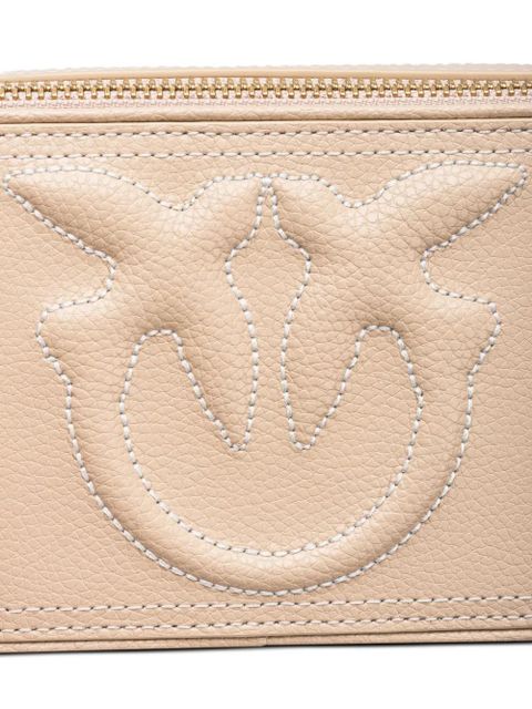 PINKO small logo-embossed cross body bag - Neutrals