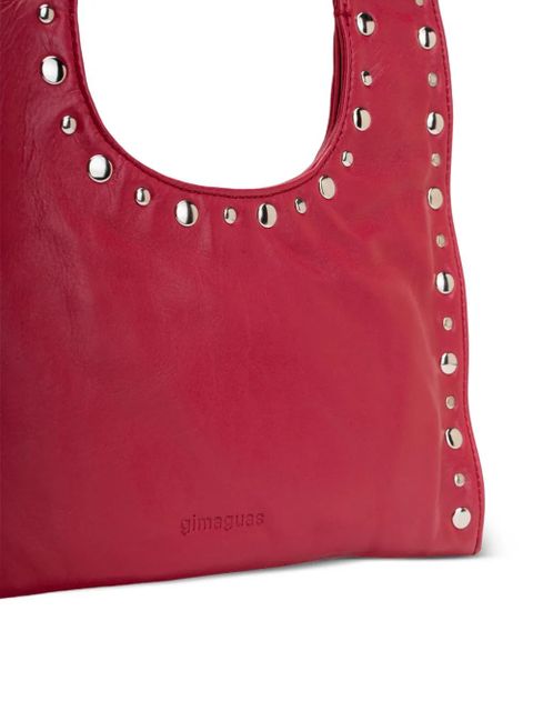Gimaguas mini Franca stud-embellished tote bag - Red