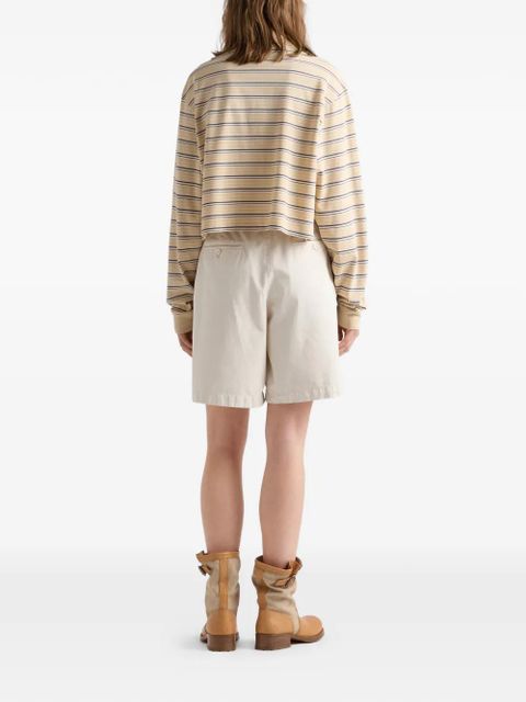 Prada old gabardine bermudas - Neutrals