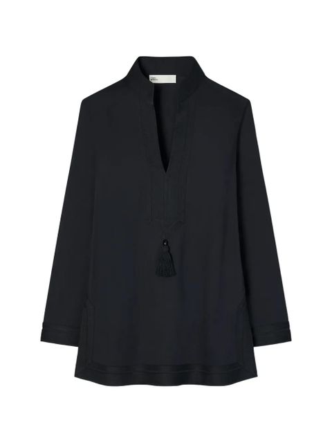 Tory Burch cotton Tory tunic - Black - zdjęcie produktu nr 1