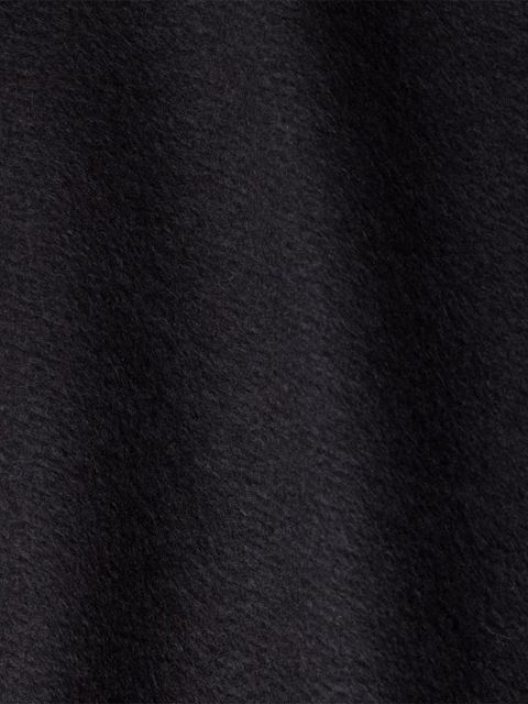 Prada triangle-logo fringed scarf - Black - zdjęcie produktu nr 1