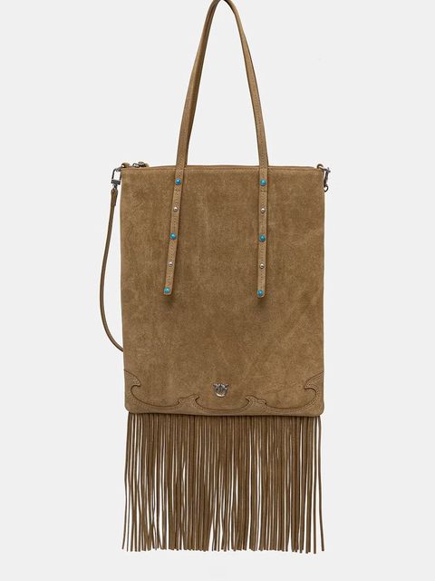 Pinko torebka crossbody damska zamszowa - zdjęcie produktu nr 1