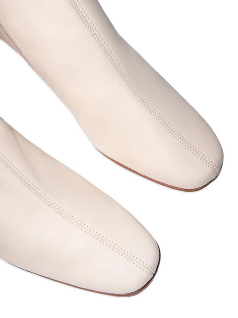 BY FAR almond-toe ankle boots - Neutrals - zdjęcie produktu nr 1