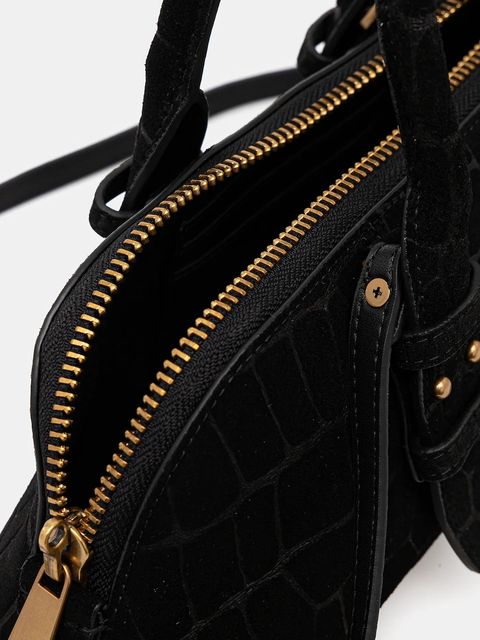 Pinko torebka nubukowa Horizontal