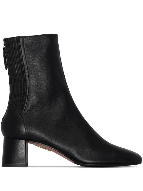 Aquazzura Saint Honore 50mm leather boots - Black - zdjęcie produktu nr 1