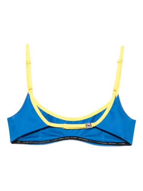 Casablanca contrast-band bikini top - Blue - zdjęcie produktu nr 2