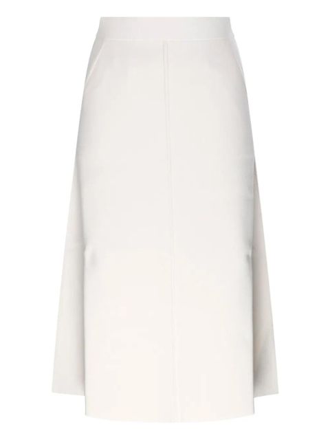 Max Mara asymmetrical-hem midi skirt - White - zdjęcie produktu nr 1