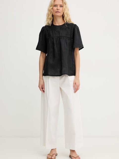 Weekend Max Mara bluzka damska lniana BACINO - zdjęcie produktu nr 1