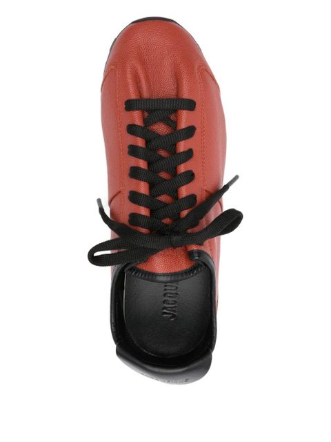 Jacquemus leather lace-up sneakers - Orange