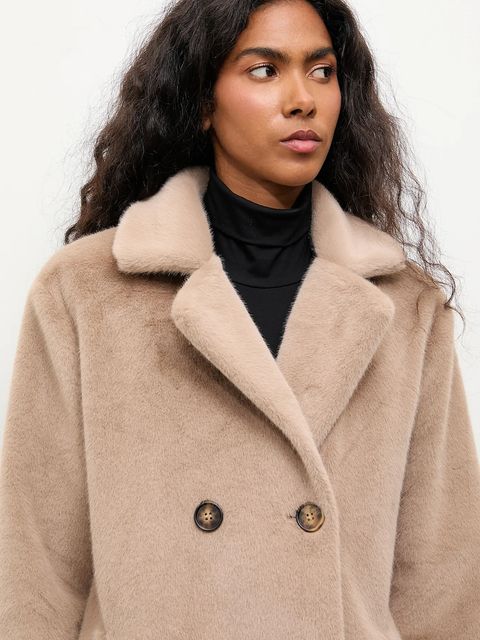 Answear.LAB płaszcz kolor beżowy