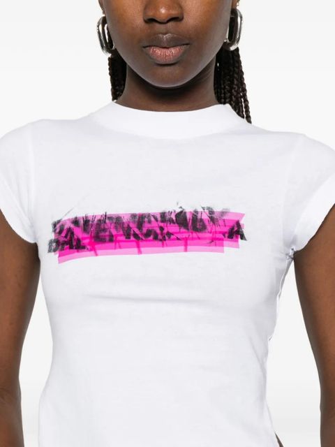 Balenciaga logo-print T-shirt - White