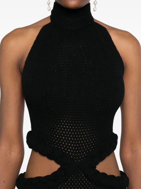 Johanna Ortiz cut-out midi dress - Black