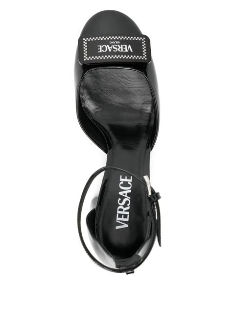 Versace leather 80mm pumps - Black