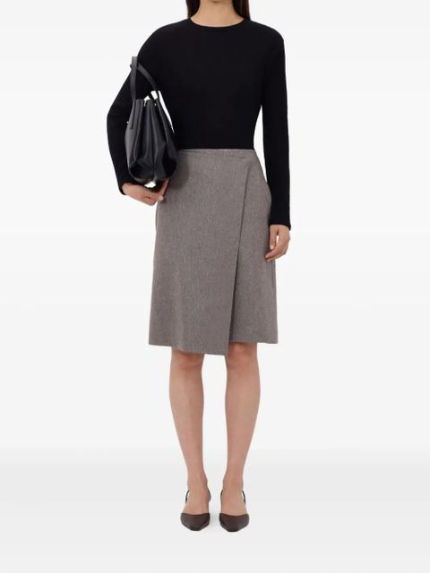LouLou de Saison Jil asymmetrical midi skirt - Brown - zdjęcie produktu nr 2