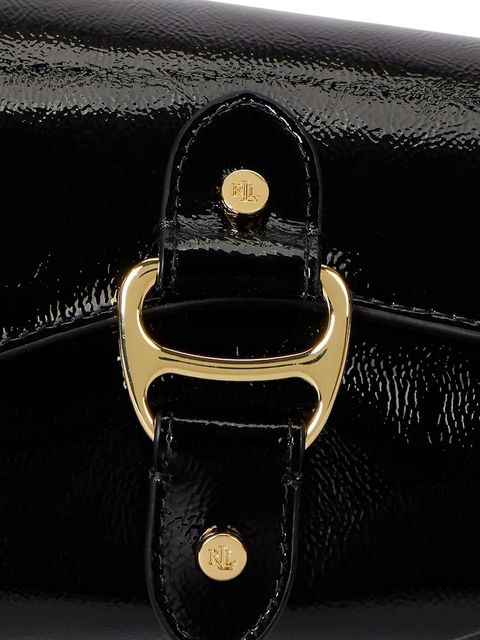 Lauren Ralph Lauren torebka skórzana kolor czarny 431P04068