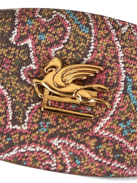 ETRO paisley-print silk hair clip - Brown
