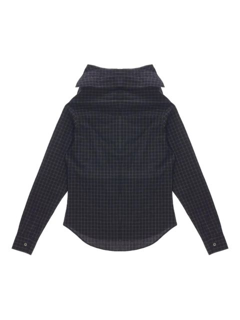 OUR LEGACY checked long-sleeve shirt - Black