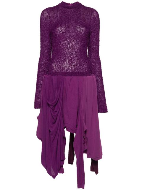 Acne Studios layered asymmetric dress - Purple - zdjęcie produktu nr 1