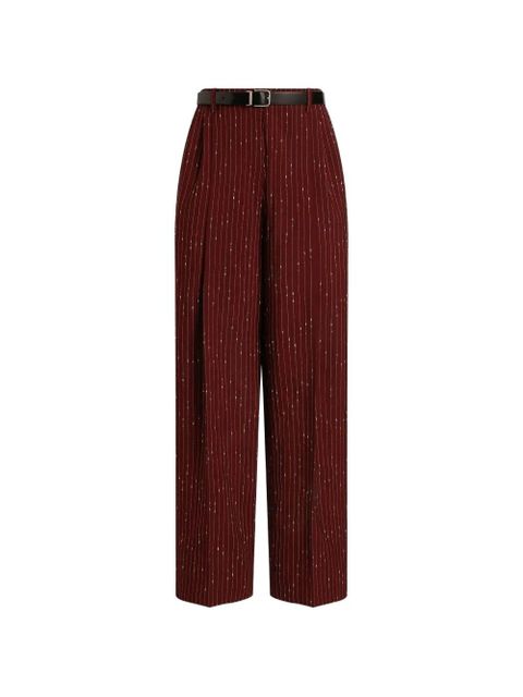 Dolce & Gabbana pinstripe trousers - Red - zdjęcie produktu nr 1