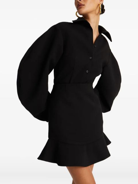 ROTATE BIRGER CHRISTENSEN ruffle mini skirt - Black