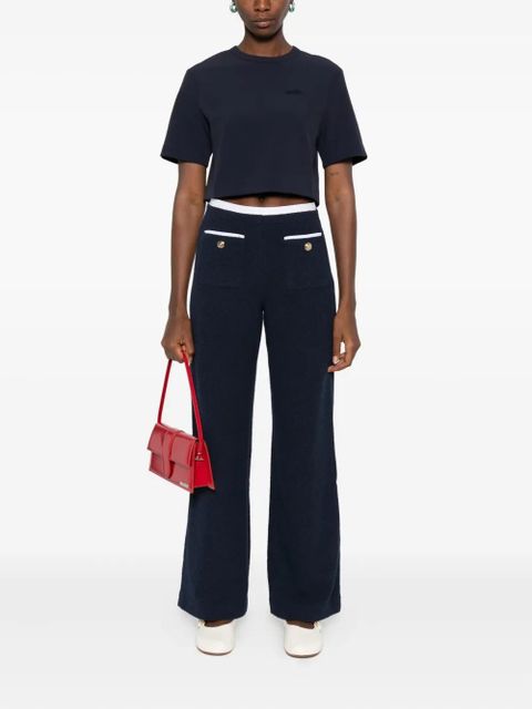 Maje tweed straight-leg trousers - Blue - zdjęcie produktu nr 2