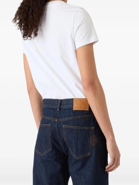 Casablanca logo-detail T-shirt - White - zdjęcie produktu nr 2