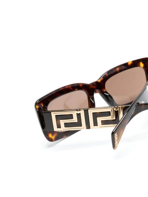 Versace Eyewear square-frame sunglasses - Brown