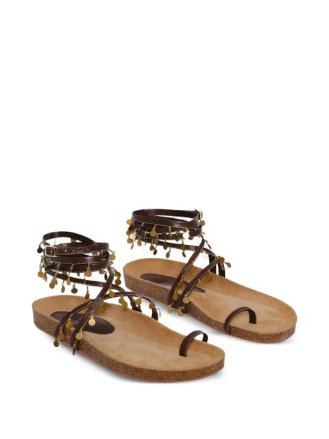 Johanna Ortiz Serenade In Swim embellished sandals - Brown - zdjęcie produktu nr 2