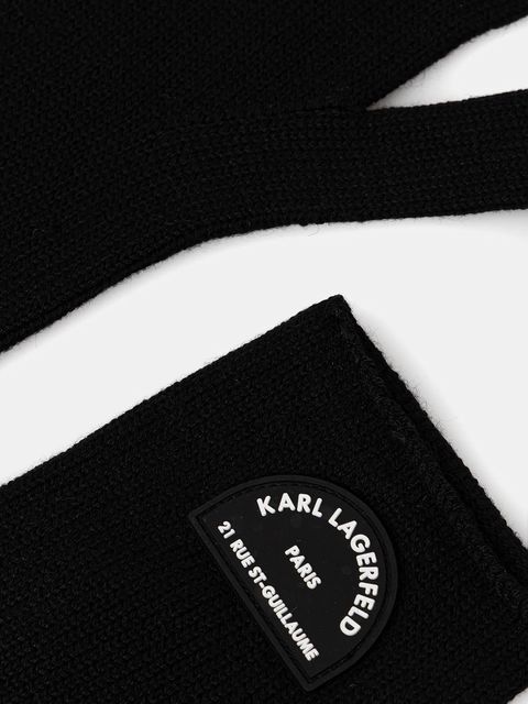 Karl Lagerfeld rękawiczki K/RSG damskie kolor czarny A4W33014
