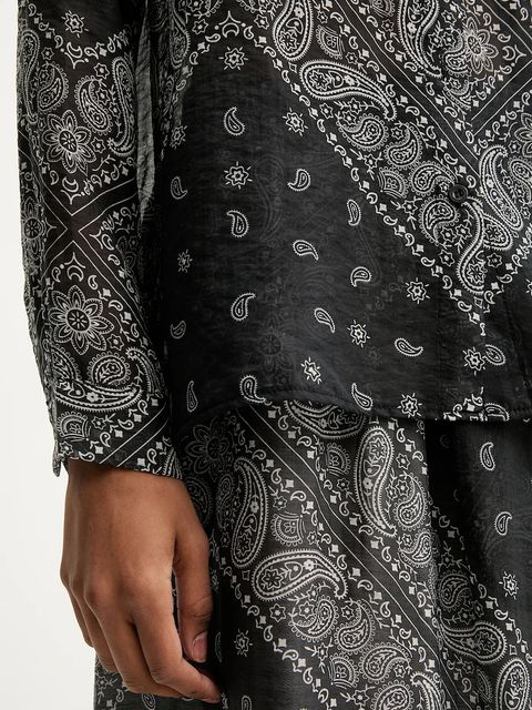 Answear.LAB koszula i spódnica damski kolor czarny