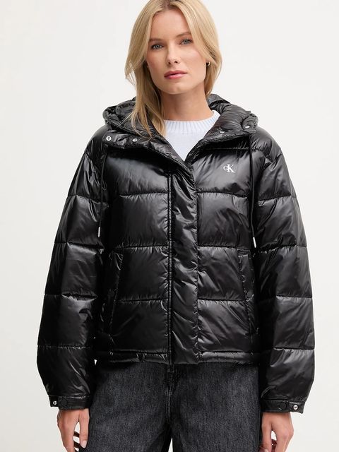 Calvin Klein Jeans kurtka kolor czarny przejściowa LV047D505G - zdjęcie produktu nr 1