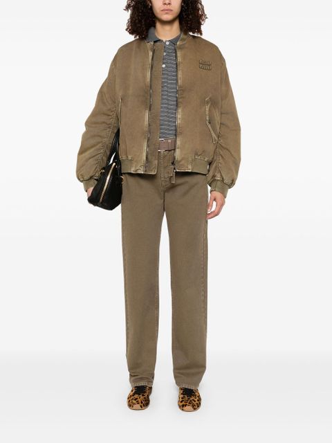 Miu Miu straight-leg jeans - Brown - zdjęcie produktu nr 2