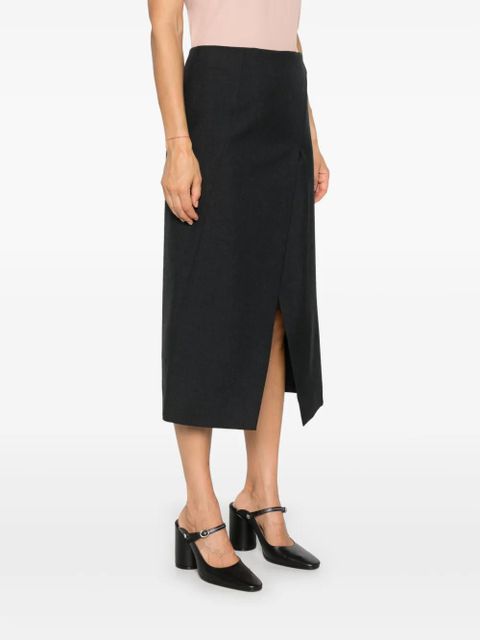 Gucci panelled midi skirt - Grey