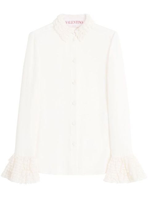 Valentino Garavani georgette shirt - White