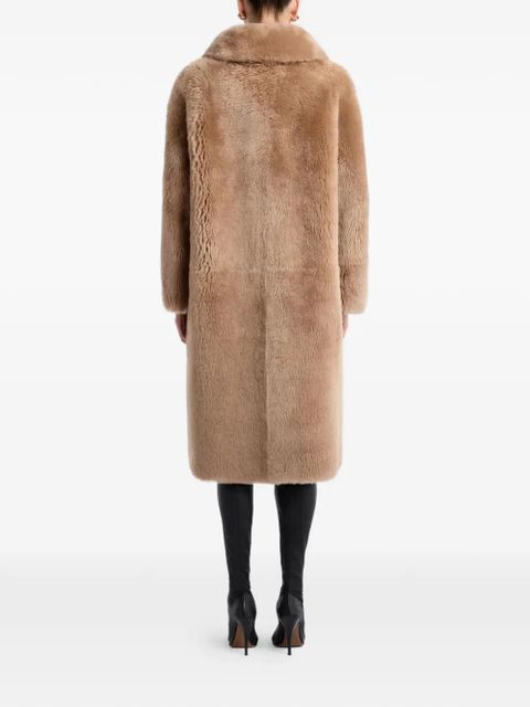Nour Hammour Anaïs fur coat - Neutrals