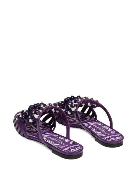 Dolce & Gabbana bead-embellished mules - Purple - zdjęcie produktu nr 2