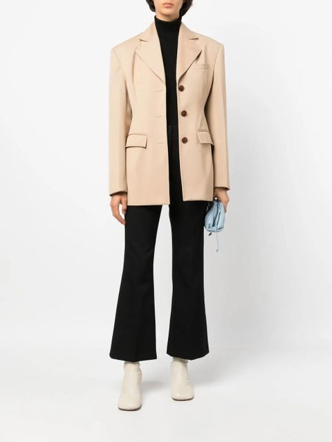 Jil Sander high-waisted cropped trousers - Black - zdjęcie produktu nr 2