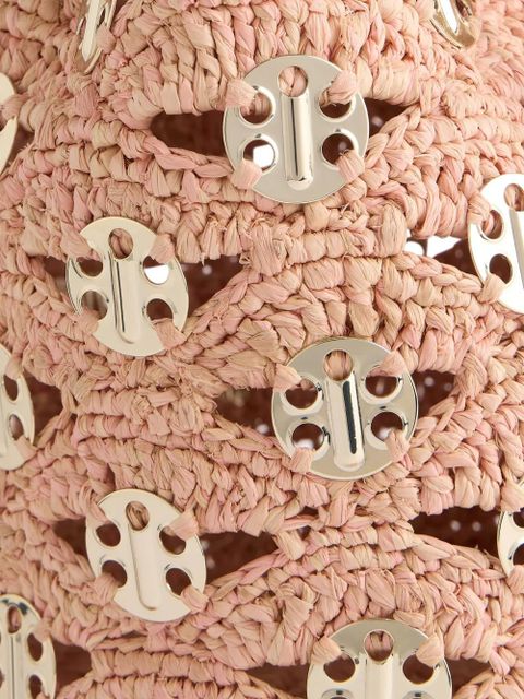 Rabanne medium crochet 1969 disc bucket bag - Pink