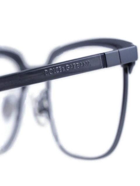 Dolce & Gabbana square full-rim glasses - Black