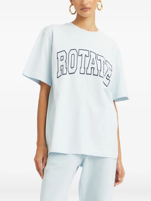 ROTATE BIRGER CHRISTENSEN logo-print T-shirt - Blue