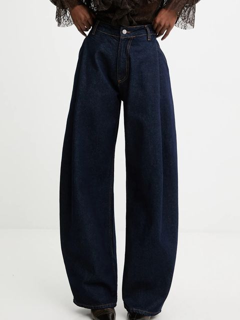 Answear.LAB jeansy damskie kolor granatowy