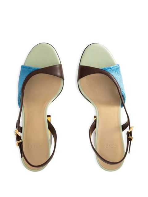 FENDI cutout heel arco pumps - Brown