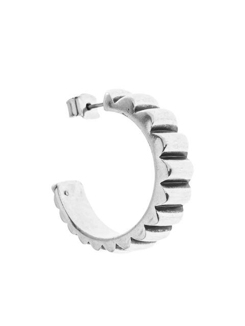 ISABEL MARANT textured hoop earrings - Silver - zdjęcie produktu nr 2
